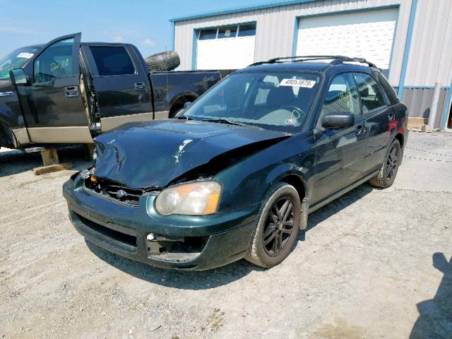 JF1GG65544H819155 - 2004 SUBARU IMPREZA TS GREEN photo 2