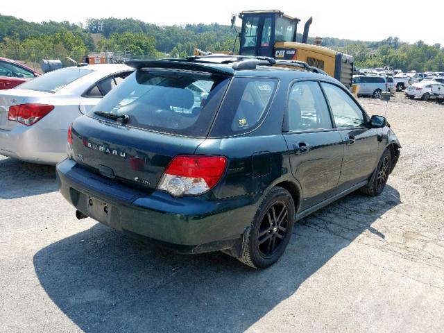 JF1GG65544H819155 - 2004 SUBARU IMPREZA TS GREEN photo 4