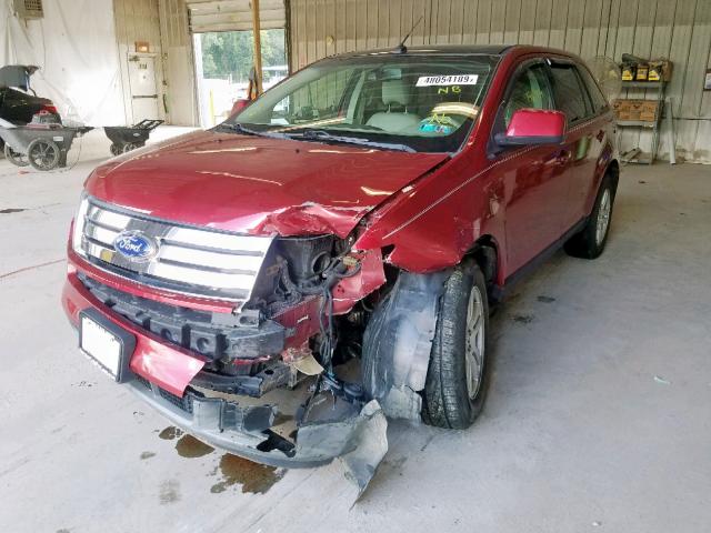 2FMDK49C57BA76785 - 2007 FORD EDGE SEL P RED photo 2