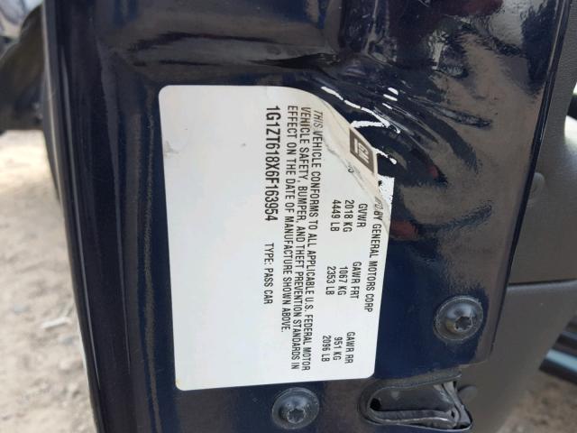 1G1ZT618X6F163954 - 2006 CHEVROLET MALIBU MAX ლურჯი ფოტო 10