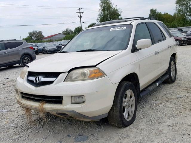 2HNYD18676H546993 - 2006 ACURA MDX TOURIN WHITE photo 2