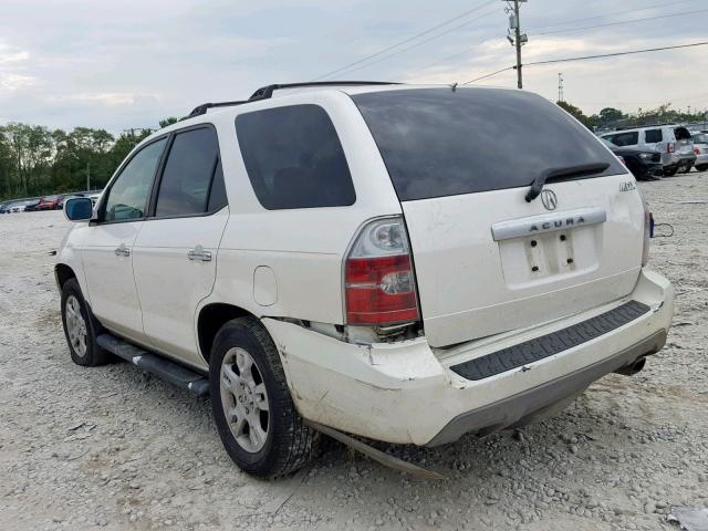 2HNYD18676H546993 - 2006 ACURA MDX TOURIN WHITE photo 3