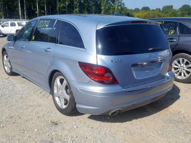 4JGCB2FE2AA112330 - 2010 MERCEDES-BENZ R 350 BLUE BLUE photo 3