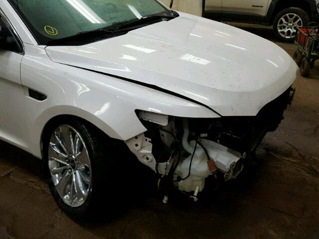 1FAHP2FW9AG163735 - 2010 FORD TAURUS LIM WHITE photo 9