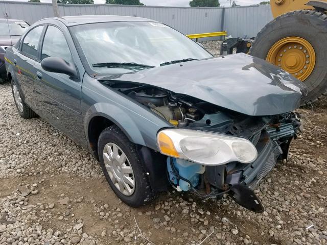 1C3EL46R14N184470 - 2004 CHRYSLER SEBRING LX GREEN photo 1