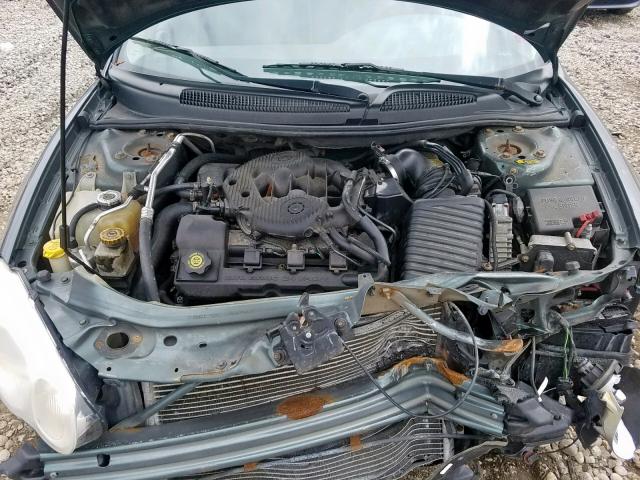 1C3EL46R14N184470 - 2004 CHRYSLER SEBRING LX GREEN photo 7