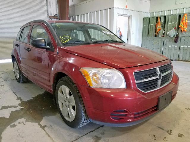 1B3HB48B07D517720 - 2007 DODGE CALIBER SX MAROON photo 1