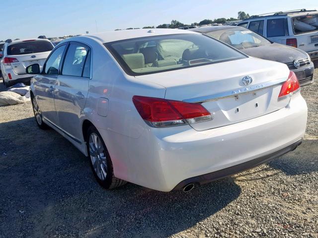 4T1BK3DB7CU461169 - 2012 TOYOTA AVALON BAS WHITE photo 3