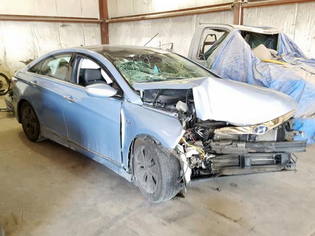 KMHEC4A44BA003773 - 2011 HYUNDAI SONATA HYB BLUE photo 1