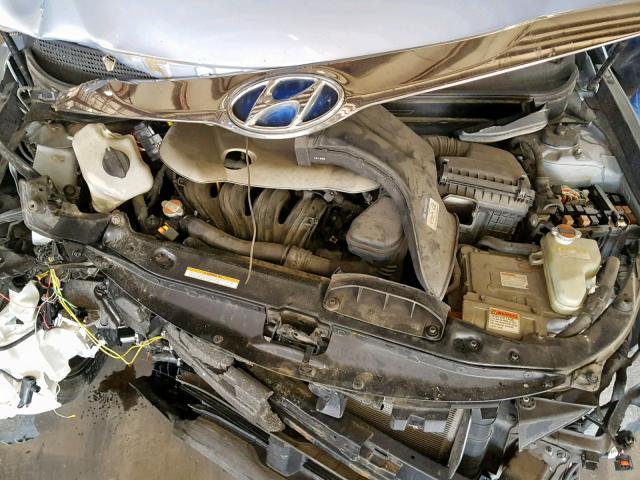 KMHEC4A44BA003773 - 2011 HYUNDAI SONATA HYB BLUE photo 7