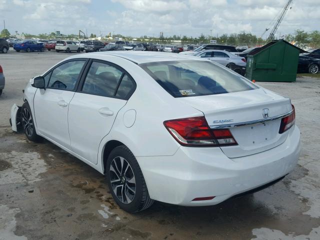 19XFB2F97DE067360 - 2013 HONDA CIVIC EXL WHITE photo 3