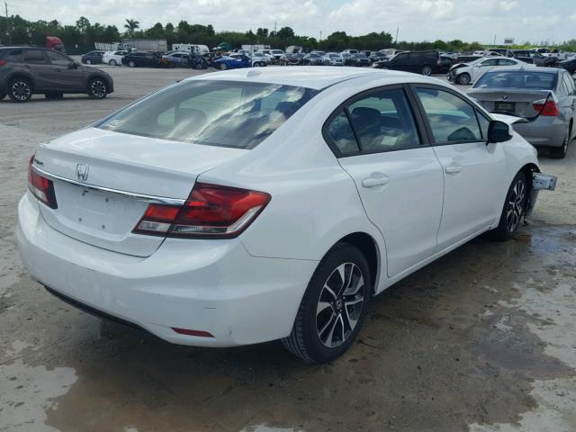 19XFB2F97DE067360 - 2013 HONDA CIVIC EXL WHITE photo 4