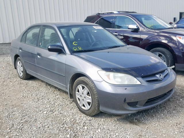 2HGES16395H004382 - 2005 HONDA CIVIC DX V GRAY photo 1