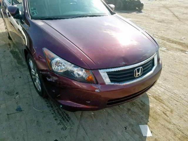 1HGCP2F8XCA138372 - 2012 HONDA ACCORD EXL MAROON photo 9