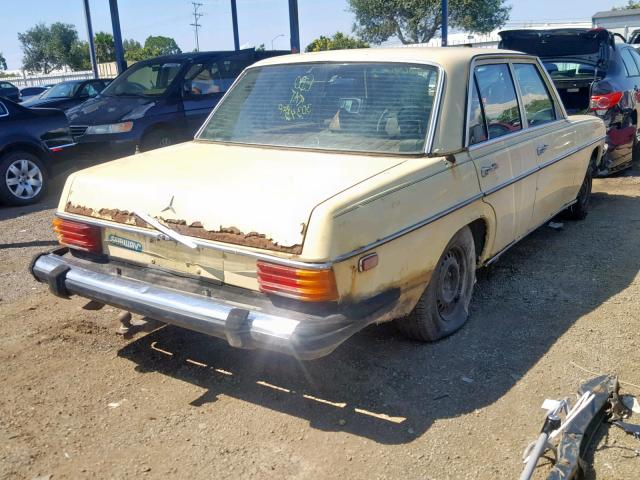 11511412049465 - 1976 MERCEDES-BENZ 300C YELLOW photo 4