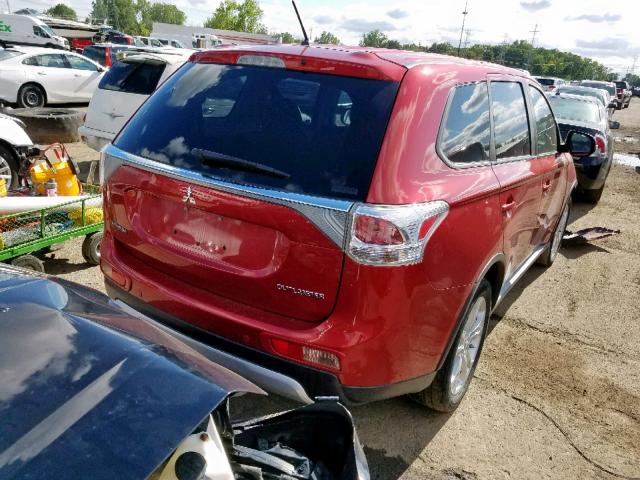 JA4AZ3A37FZ009961 - 2015 MITSUBISHI OUTLANDER RED photo 4