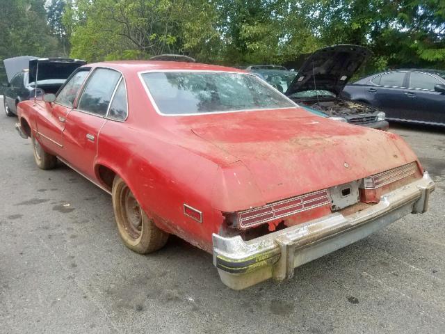 4D29C7Z102502 - 1977 BUICK CENTURY RED photo 3