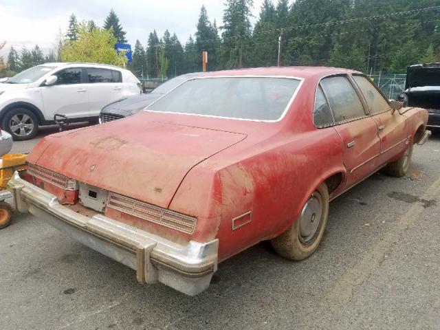 4D29C7Z102502 - 1977 BUICK CENTURY RED photo 4