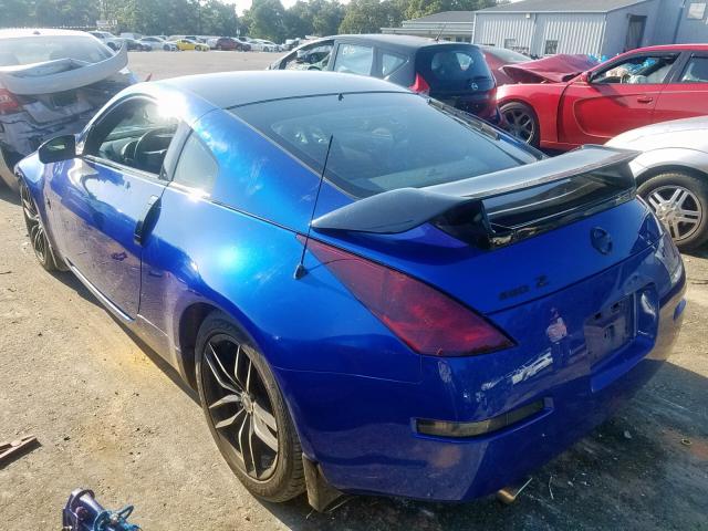 JN1AZ34D84T162605 - 2004 NISSAN 350Z COUPE BLUE photo 3