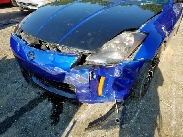 JN1AZ34D84T162605 - 2004 NISSAN 350Z COUPE BLUE photo 9