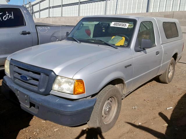 1FTYR10D35PA05337 - 2005 FORD RANGER SILVER photo 2