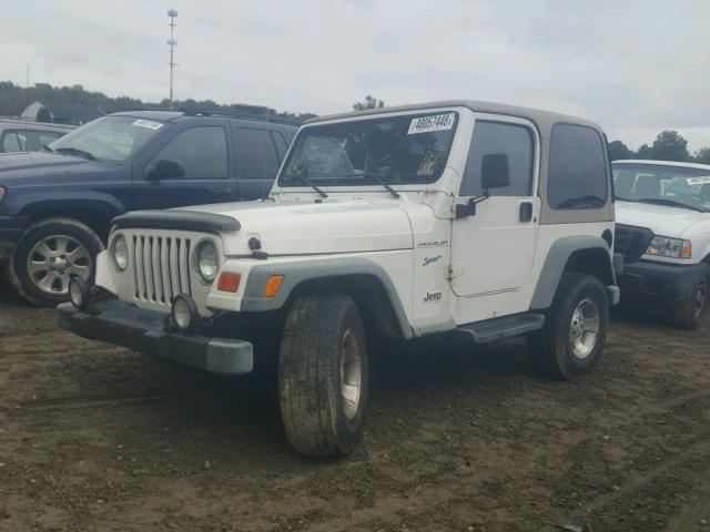 1J4FA49SX2P736032 - 2002 JEEP WRANGLER / WHITE photo 2