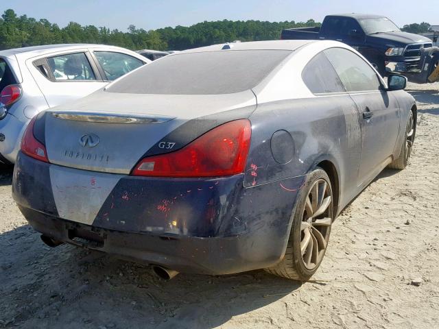 JNKCV64E88M118730 - 2008 INFINITI G37 BASE BLUE photo 4