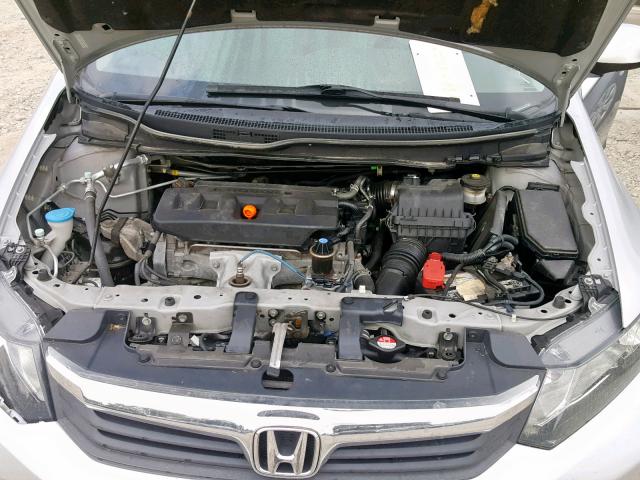 2HGFB2F99CH510130 - 2012 HONDA CIVIC EXL 银色 照片 7