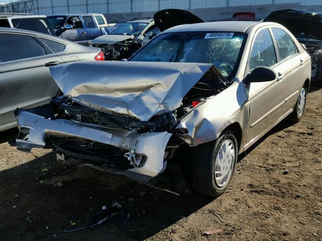 KNAFE121X75467783 - 2007 KIA SPECTRA EX TAN photo 2