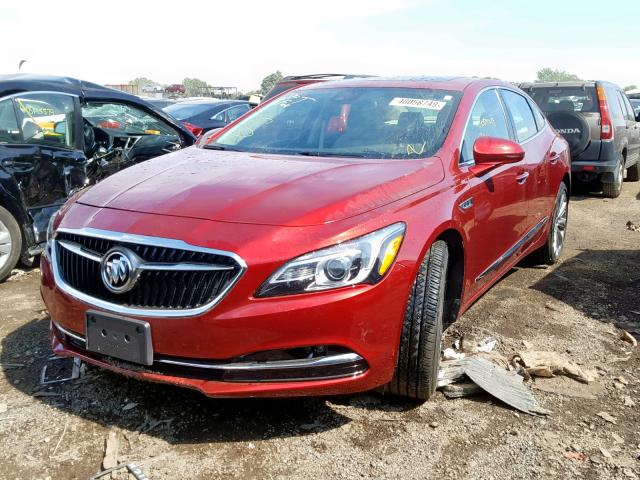 1G4ZR5SS1JU141853 - 2018 BUICK LACROSSE P RED photo 2