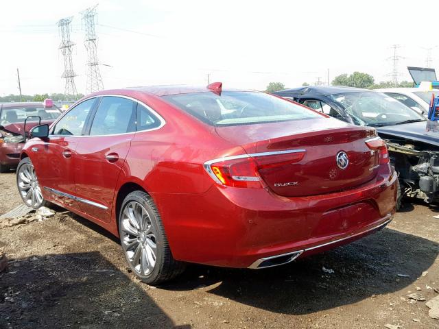 1G4ZR5SS1JU141853 - 2018 BUICK LACROSSE P RED photo 3