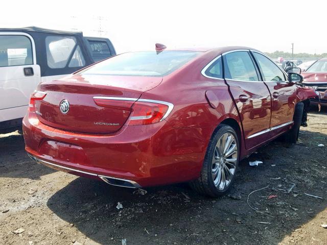 1G4ZR5SS1JU141853 - 2018 BUICK LACROSSE P RED photo 4