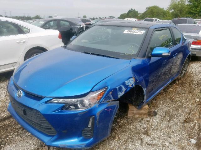 JTKJF5C71E3071019 - 2014 TOYOTA SCION TC ლურჯი ფოტო 2