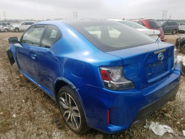JTKJF5C71E3071019 - 2014 TOYOTA SCION TC ლურჯი ფოტო 3
