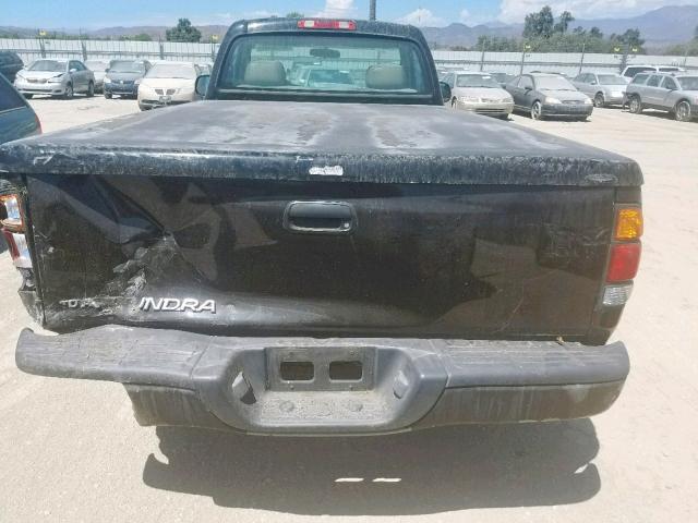 5TBJN321X2S306483 - 2002 TOYOTA TUNDRA BLACK photo 9