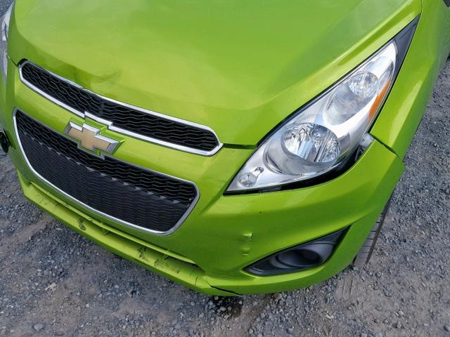 KL8CB6S95FC717399 - 2015 CHEVROLET SPARK LS GREEN photo 9