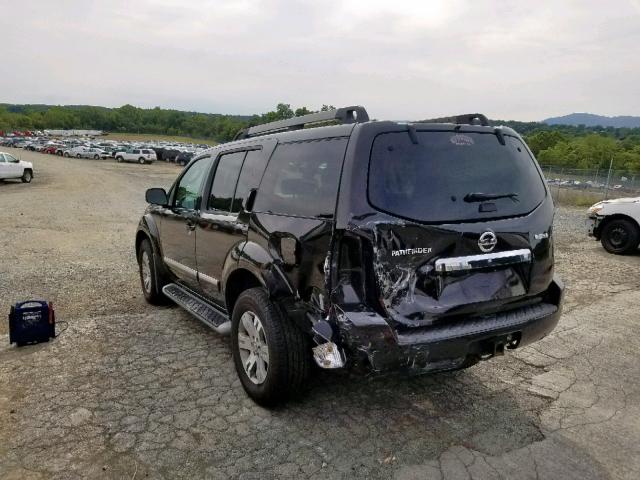 5N1AR1NB0BC609631 - 2011 NISSAN PATHFINDER BLACK photo 3