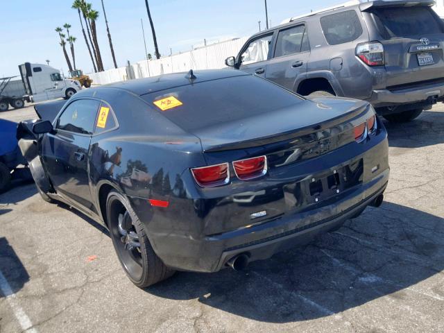 2G1FE1E3XD9162730 - 2013 CHEVROLET CAMARO LS BLACK photo 3