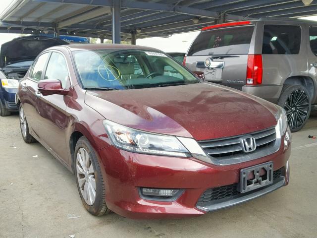 1HGCR2F89EA009990 - 2014 HONDA ACCORD EXL MAROON photo 1