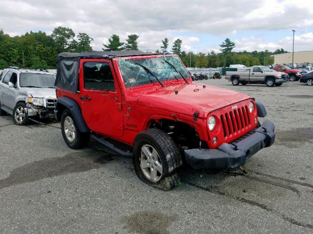 1C4AJWAG2GL246136 - 2016 JEEP WRANGLER S RED photo 1