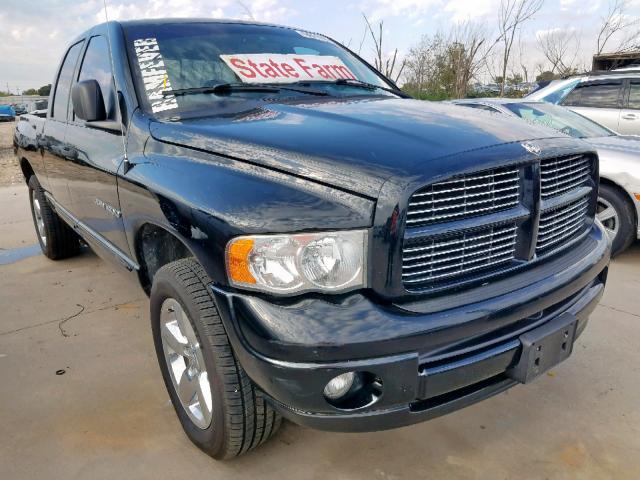 1D7HA18D14S673490 - 2004 DODGE RAM 1500 S BLACK photo 1