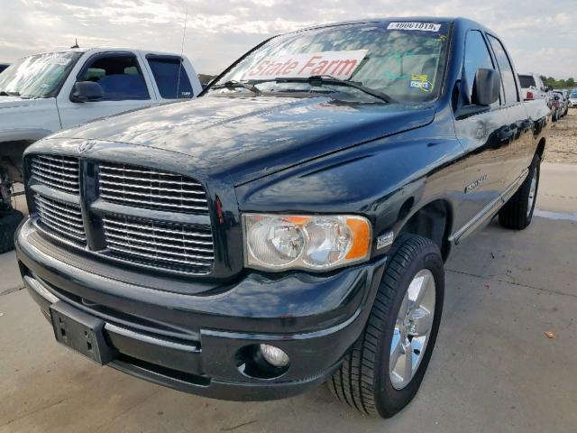 1D7HA18D14S673490 - 2004 DODGE RAM 1500 S BLACK photo 2