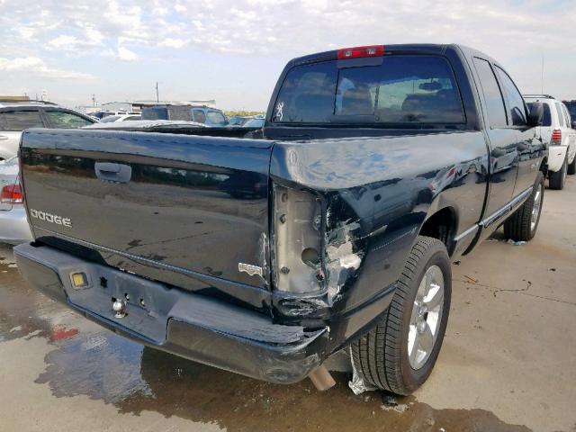 1D7HA18D14S673490 - 2004 DODGE RAM 1500 S BLACK photo 4