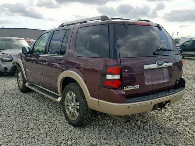 1FMEU74816UA84409 - 2006 FORD EXPLORER E BURGUNDY photo 3