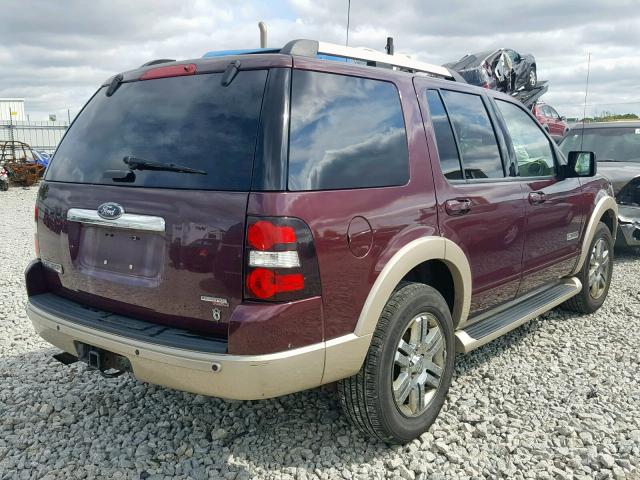 1FMEU74816UA84409 - 2006 FORD EXPLORER E BURGUNDY photo 4