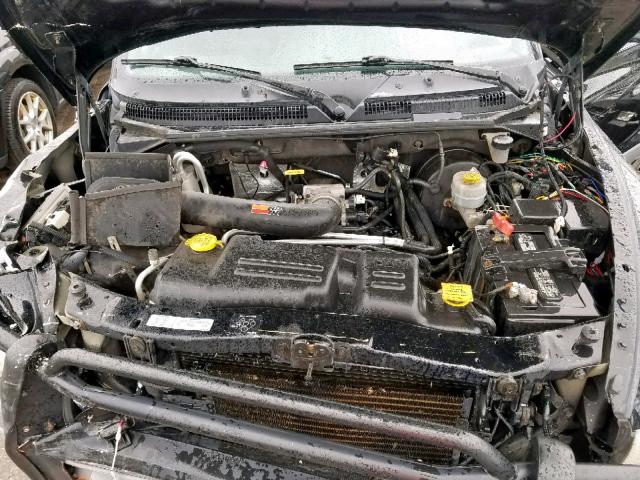 1B7GG2AN3YS598858 - 2000 DODGE DAKOTA QUA BLACK photo 7