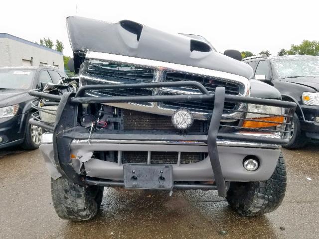 1B7GG2AN3YS598858 - 2000 DODGE DAKOTA QUA BLACK photo 9