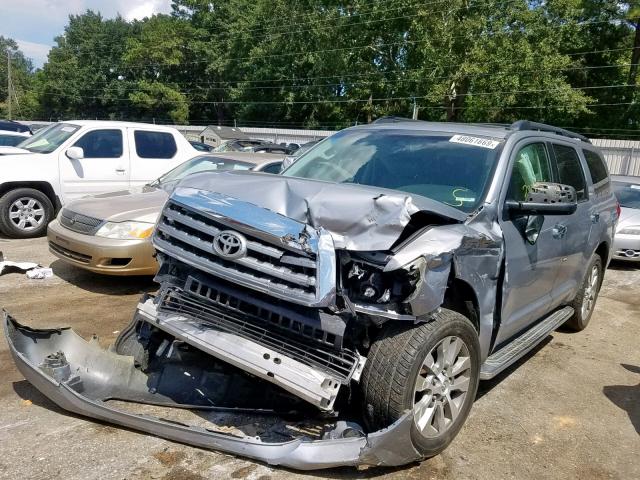 5TDZY68A18S011226 - 2008 TOYOTA SEQUOIA LI SILVER photo 2