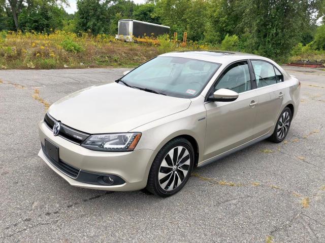 3VW637AJ9DM242626 - 2013 VOLKSWAGEN JETTA HYBR TAN photo 2