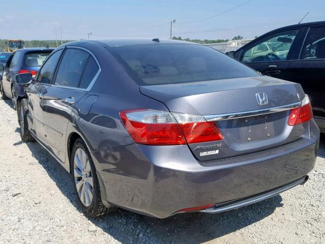 1HGCR2F87DA180123 - 2013 HONDA ACCORD EXL GRAY photo 3